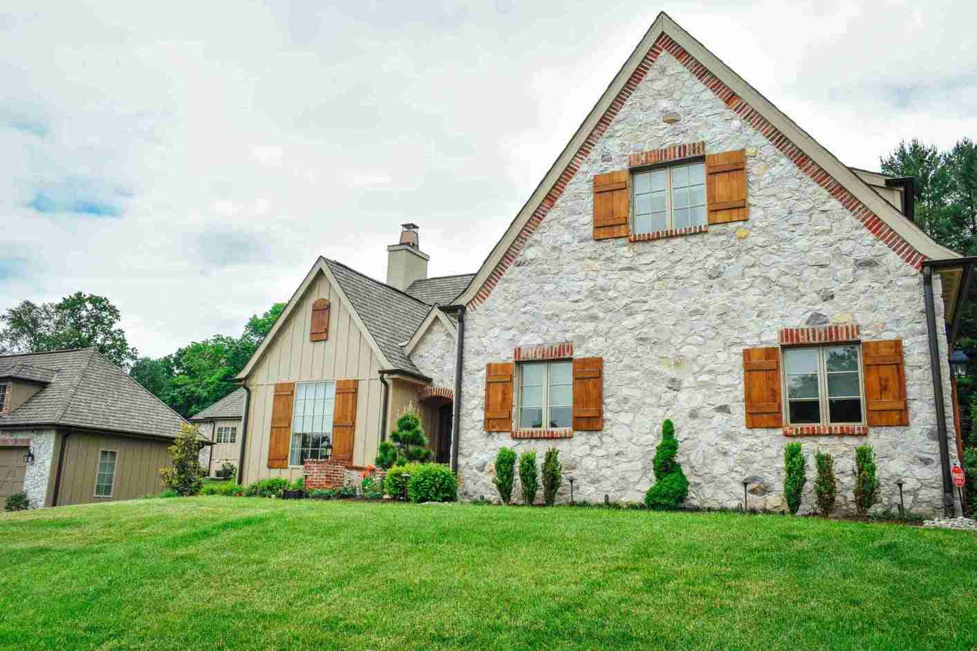 West Chester estate with professionally designed landscape showcasing lighting potential